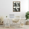 thumbnail image 3 of Stupell Industries Photobooth Style Cat Novelty Painting Brown Floater Framed Art Print Wall Art, 21 x 31, 3 of 10