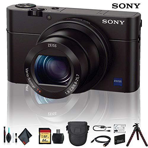 Sony Cyber-shot DSC-RX100 IV Camera DSCRX100M4/B With Soft Bag