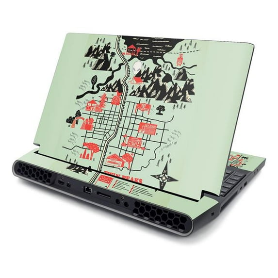 MightySkins ALWAR51R220-Twin Peaks Map Skin for Alienware AREA-51M R2 2020 - Twin Peaks Map