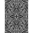 thumbnail image 1 of Ahgly Company Machine Washable Indoor Rectangle Transitional Night Black Area Rugs, 8' x 12', 1 of 7