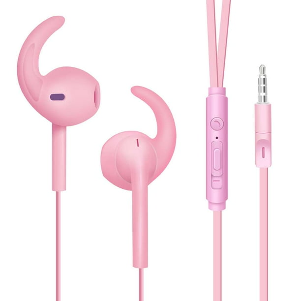 Auriculares estéreo con conector de 3,5 mm Control de volumen de auriculares con graves pesados y micrófono para iPhone para teléfonos Android Auriculares manos libres Auriculares Sweethay DZ3963-02B