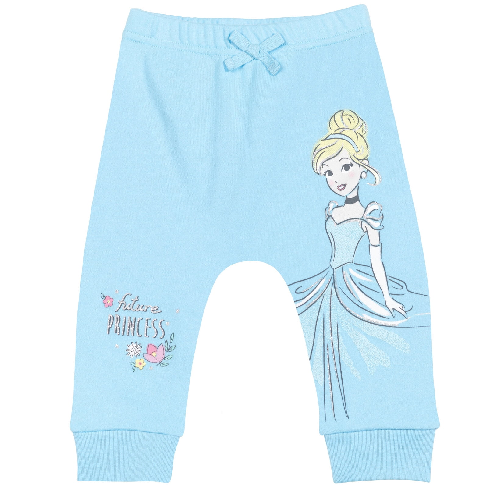 Disney Princess Cinderella Ariel Belle Aurora Infant Baby Girls 4 Pack Pants 12 Months