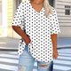 thumbnail image 1 of mfyjkho Tops Para Mujer, Camiseta Deportiva De Verano De Manga Corta Con Cuello Ancho Para Mujer Tops De Gimnasio Para Mujer Xxxxl, 1 of 4