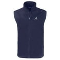 thumbnail image 2 of Men's Cutter & Buck Navy Atlanta Braves Big & Tall Charter Eco Full-Zip Vest, 2 of 3
