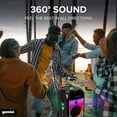 thumbnail image 2 of GPLT-360 Portable 1000 Watt Wireless Self Battery Powered Loud Bluetooth Party Tower Speaker Box with 360° of Sound and 360° of Beat Synced Light, 2 of 5