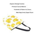 thumbnail image 3 of FORMRS Womens Canvas Tote Bag with Zipper Inner Pocket Shoulder Handbag, Yellow Rubber Ducks, 3 of 7