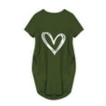 thumbnail image 5 of Robe d'Été pour Femmes 2024 Mode Grande Taille Décontractée Ample Imprimée Robe Manches Courtes Col en V Robe 50 % de Réduction!, 5 of 5