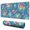 Pioneer Flower Floral-1, variant on Long Mouse Pads for Desk,Pioneer Flower Floral Print Pattern Desk Mats on Top Of Desks, Desk Mouse Pad Extra Large with 3mm Non-Slip Base and Stitched Edge for Gaming,Office,Work,Home 31.5"x11.8"