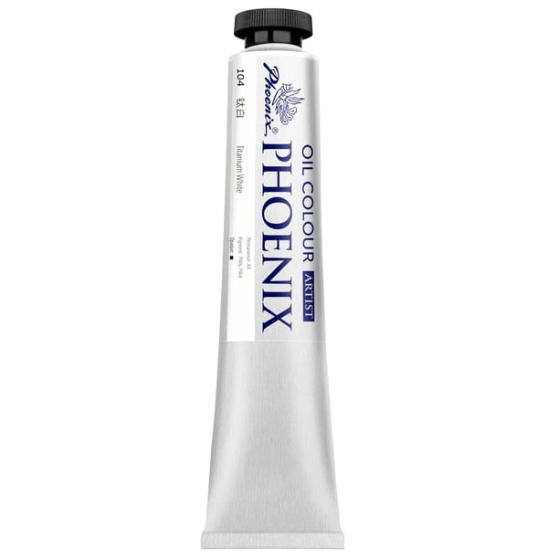Pintura al óleo PHOENIX, color blanco titanio, 150 ml, grado artístico