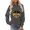 Dark Gray, variant on Womens Halloween Pullover Kittens Jack O Lantern Print Crew Neck Sweatshirt Long Sleeves Ribbed Hem Autumn Leaf Graphic Top