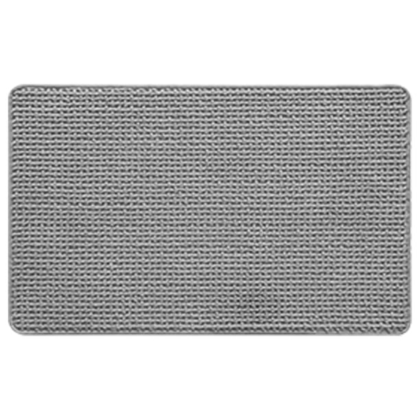 Alfombras de baño de chenilla con respaldo de goma gris: antideslizantes, absorbentes, de secado rápido, lavables. Alfombrillas de baño finas que caben debajo de la puerta.