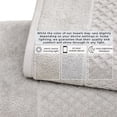 thumbnail image 5 of Great Bay Home Quick Dry Diamond Waffle 6 Piece Hand Towel Set, Light Grey, 5 of 7