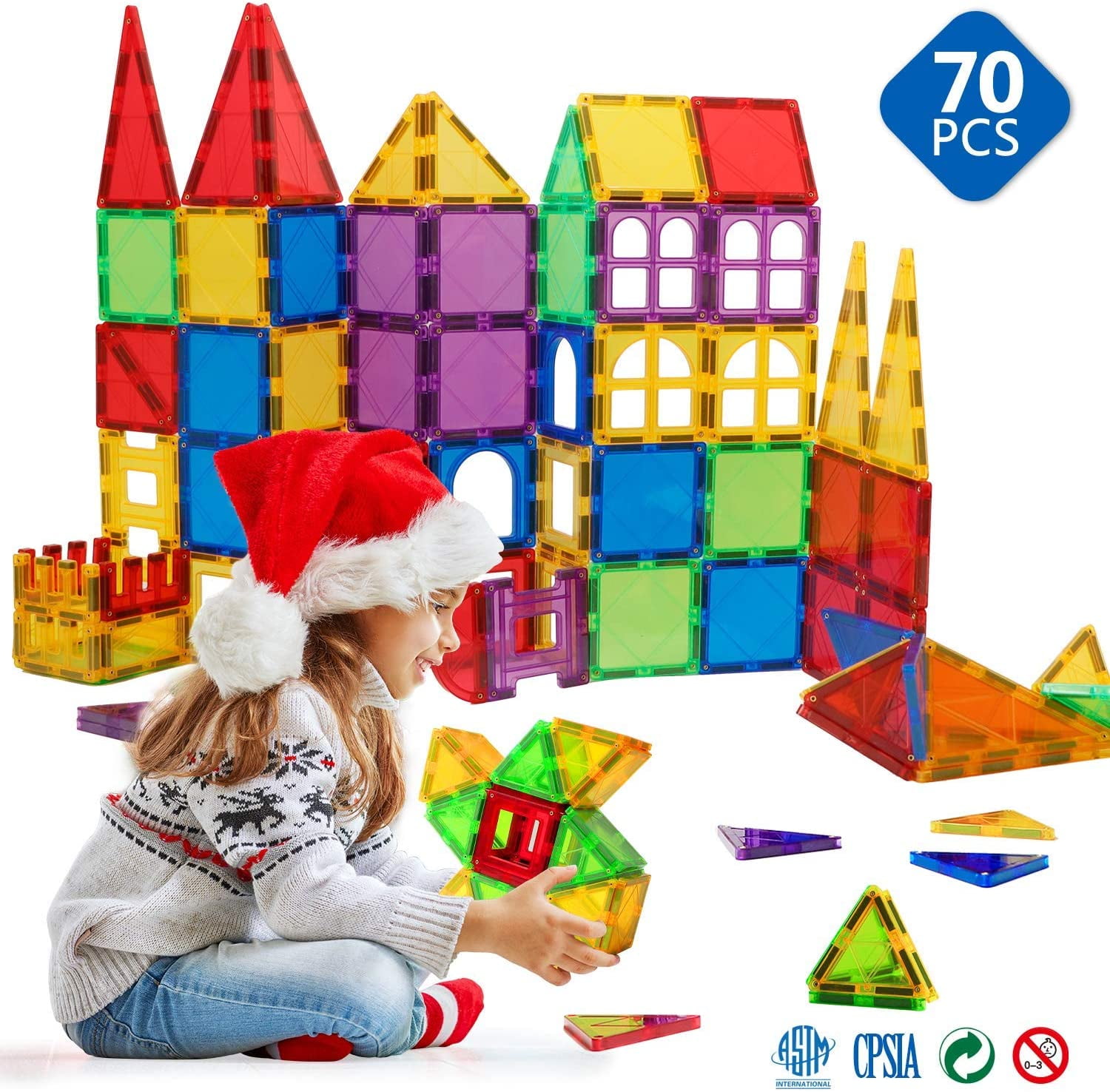 6pc Magnetic Children Preschool Montessori Educational Toys Plastic M9Z9