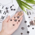 thumbnail image 4 of 50 Sets 5 Styles Brass Snap Button No-Sew Removable Metal Jeans Closure Replacement Repair Buttons Vintage Press Snap Button Fasteners for Women and Men's Jeans Clothing Supplies Gunmetal, 4 of 9
