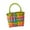 colorful, variant on Dualoai Woven Handbag Large Capacity Summer Beach Tote for Vacation Picnic Commuting light green