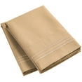 thumbnail image 2 of Mellanni Microfiber Pillowcases with Envelope Closure, Standard / Queen, Beige, 2 Piece, 2 of 7