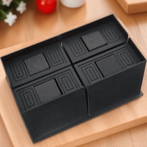 Uonlytech Furniture Risers Rubber Heavy Duty Black for Home Use  4Pcs