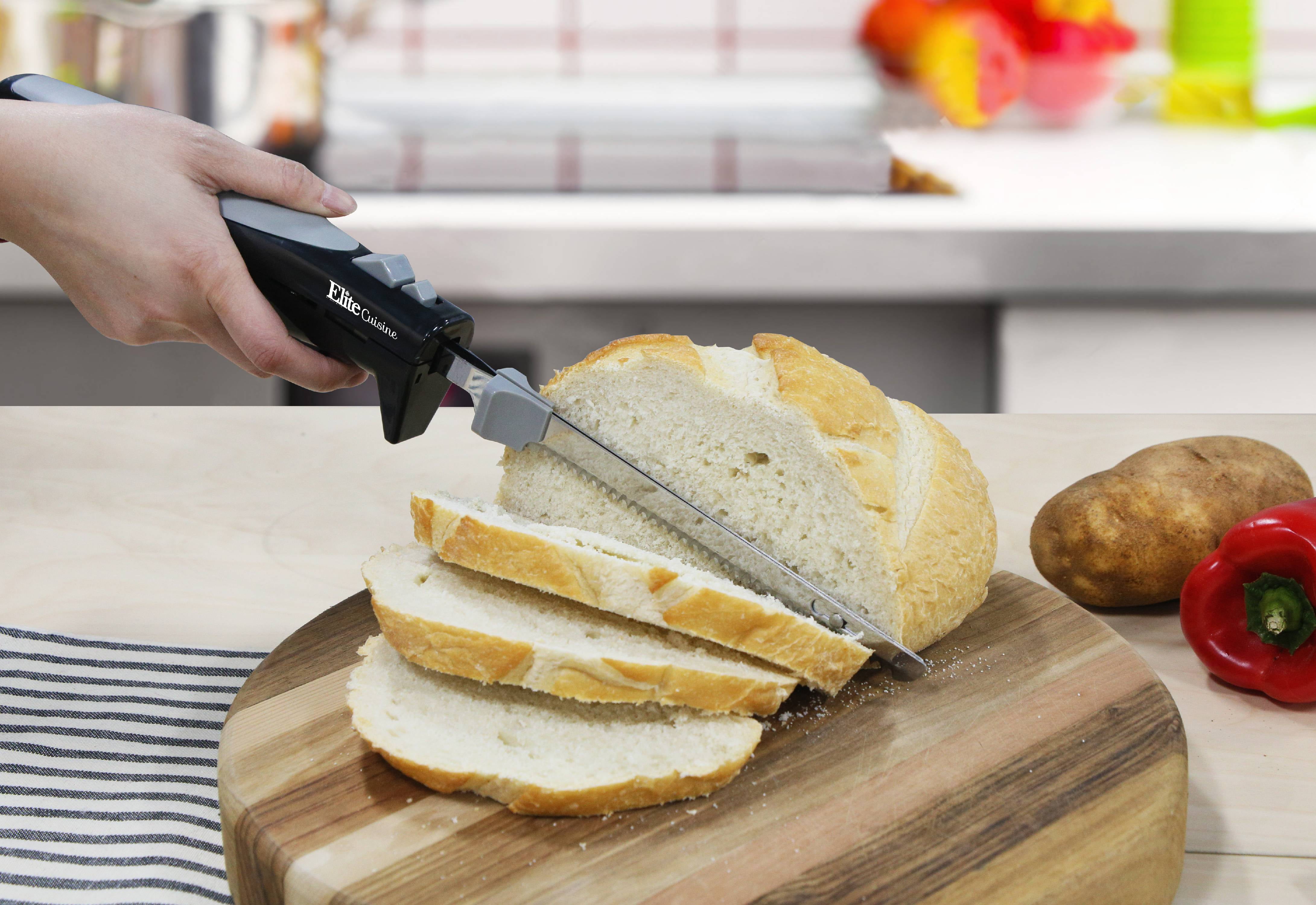 Elite Cuisine Ek 570b Electric Knife Black Walmart Com Walmart Com