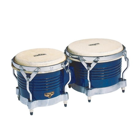 - Latin Percussion LP Matador Wood Bongos Blue Gold Hardware