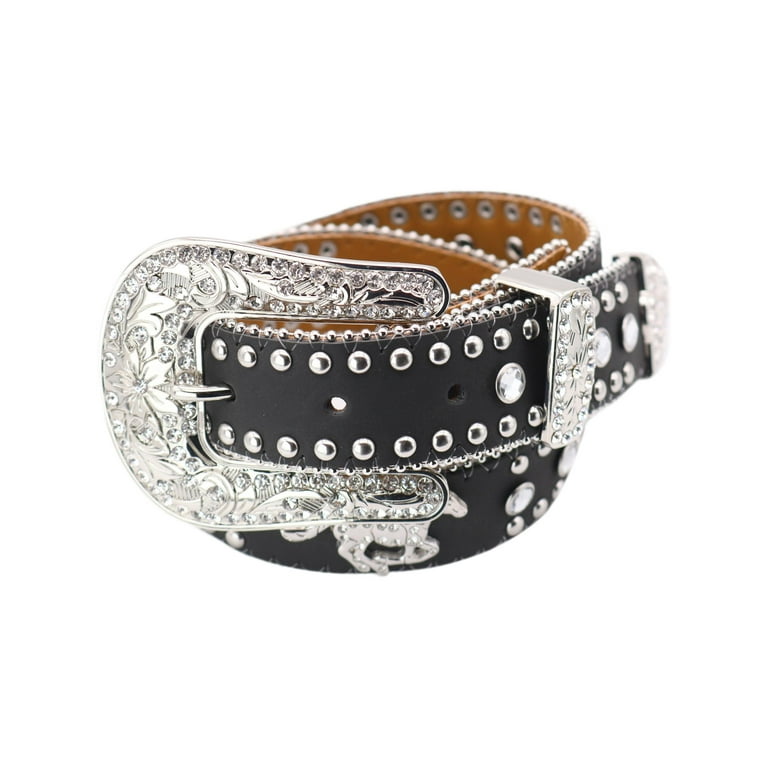 Nocona Belt Co Girl's Western Horse and Rhinestone Belt