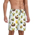 thumbnail image 2 of Sikiie Funny Avocado In Mexican Clothes Mens Pajama Shorts, Lightweight Lounge Pant with Pockets Soft Sleep Pj Shorts for Men4X-Large, 2 of 6