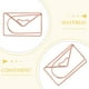 thumbnail image 3 of 20 clips metálicos grandes con forma de sobre, para notas, portátiles, de oficina (oro rosa), 3 of 8