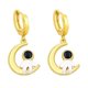 thumbnail image 4 of Pendientes colgantes de cobre con forma de luna y astronauta para mujer, viajes al spa, SHED155-3, 4 of 5