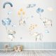thumbnail image 2 of Adhesivos de pared con dibujos animados de elefantes con globos para habitación de niños, 2 of 4