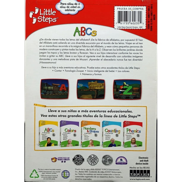 Learn your ABC's in SPANISH (DVD) for ages 2 & up - Teaches your