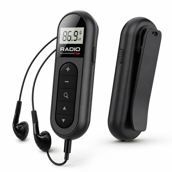 FM Walkman Radio,DISEN 300mAh Rechargeable Portable Pocket Transistor Radio for Jogging Walking