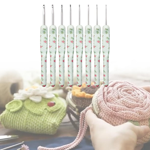 Elodie Crochet Hooks Set Aluminium 8pcs Knitting 2.5mm 3mm 3.5mm 4mm 4.5mm 5mm Multicolor 2.5-6mm