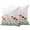 Red Green White, variant on 2 Pack Outdoor Waterproof Throw Pillow Covers,Spring Colorful Wild Flowers Decorative Square Patio Pillowcases for Chair Couch Sofa 16x16in