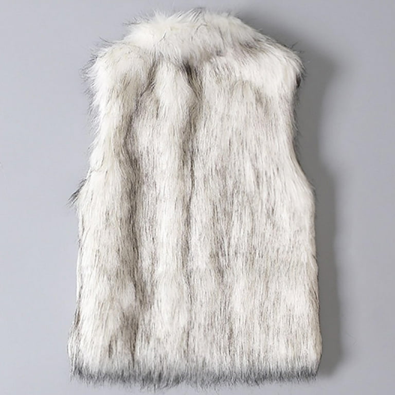 Justice faux 2025 fur vest