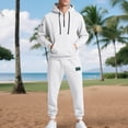thumbnail image 2 of Men's Cargo Hoodie Set | Loose Fit, Fleece Premium Cotton Blend, Warm | Versatile For Work, Daily & Casual, 2 of 5