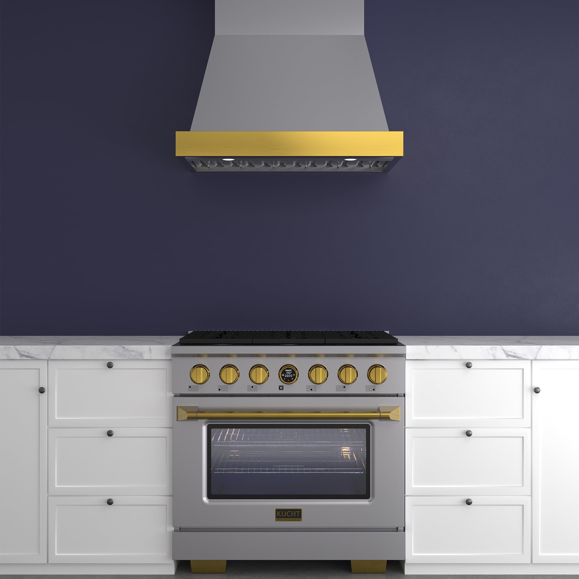 36 in. 5.2 cu. ft. 6 Burners Dual Fuel Range for Natural Gas in Stainless Steel