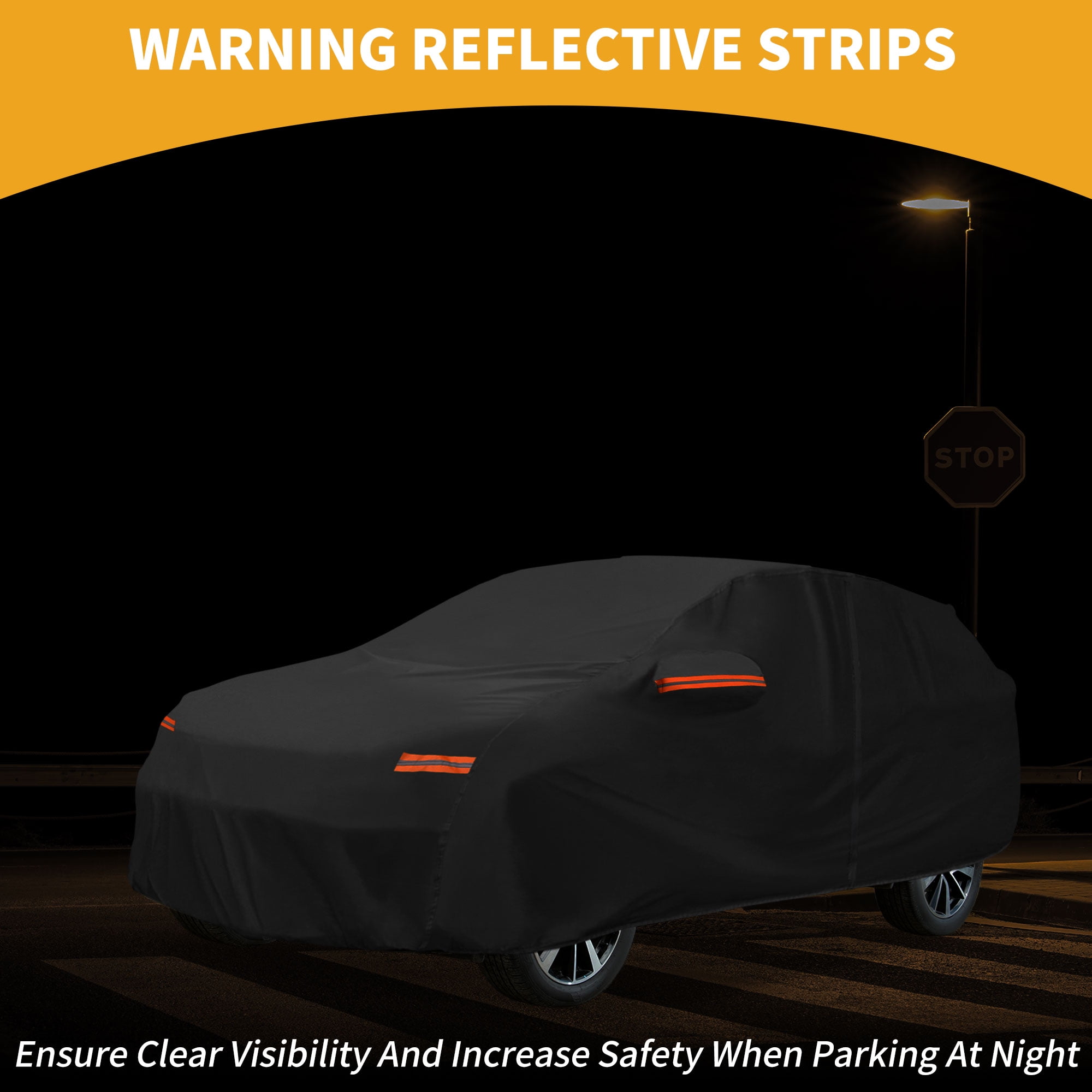 Unique Bargains Durable Waterproof Car Cover Black ["for Toyota Corolla Cross"]