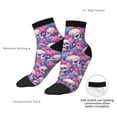 thumbnail image 6 of Pofeuu white Skull blue flower Print 30cm Socks, Adult Running Hiking Socks for Youth and Adult, 6 of 7