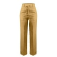 thumbnail image 4 of Womens Sweatpants High Waist Straight Leg Flattering Casual Suit Long Wide Leg Sweatpants Women Gold Xl, 4 of 6