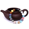 thumbnail image 3 of Solar System with Natural Stones for Yoga Meditation and Positive Elastic Adjustable Unisex Bead Bangle, 3 of 6