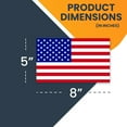 thumbnail image 2 of Magnet Me Up American Flag Vinyl Automotive Magnet Decal, 5x8 In, 2 PK, Red White, and Blue, 2 of 7