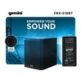 thumbnail image 3 of Gemini Sound ZRX-S18BT Ultra-High-Power 2400W Peak Bluetooth Subwoofer - 18in Front Firing, High Excursion for DJ/Outdoor, Portable with XLR, TWS, 600W RMS, 3 of 10
