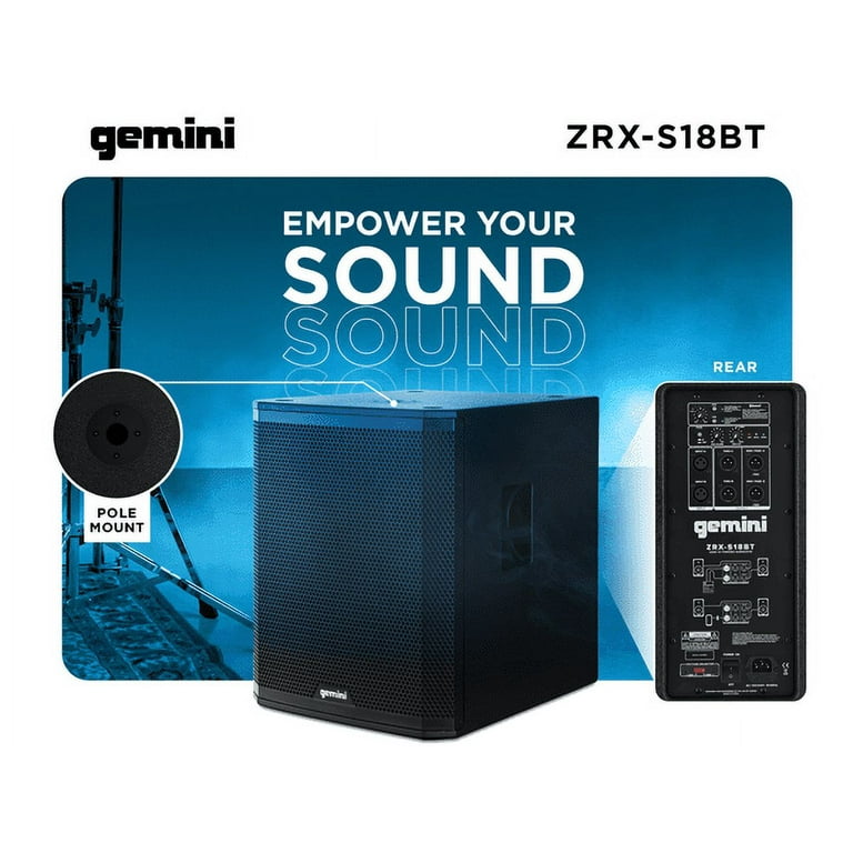 Free Shipping! Gemini Sound 18-Inch Bluetooth Subwoofer - 600W RMS