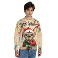 thumbnail image 4 of Merry Christmas Santa Sphynx Scarf Twinkling Lights Xmas Holiday All Over Print 3D Baseball Jacket Cat Lover Kitten Owner Gifts Idea Bomber Jacket Softball - 00022, 4 of 6