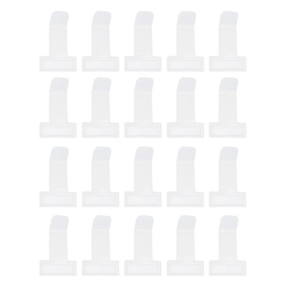 KAKOWELY car permit sticker 20pcs Transparent Plastic Car Parking Ticket Holder Clips for Windscreen2.91"X1.56"X0.04"