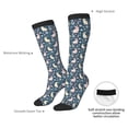 thumbnail image 5 of Picia Women Crew Soft Moisture-wicking Socks Cute Rabbit Floral Pattern Design Cotton Socks, One Size fit All, 5 of 9
