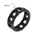 thumbnail image 4 of Bling Jewelry Mens Mens Stainless Steel Biker Jewelry Black Cuban Chain Ring Band Gothic Style, 4 of 4