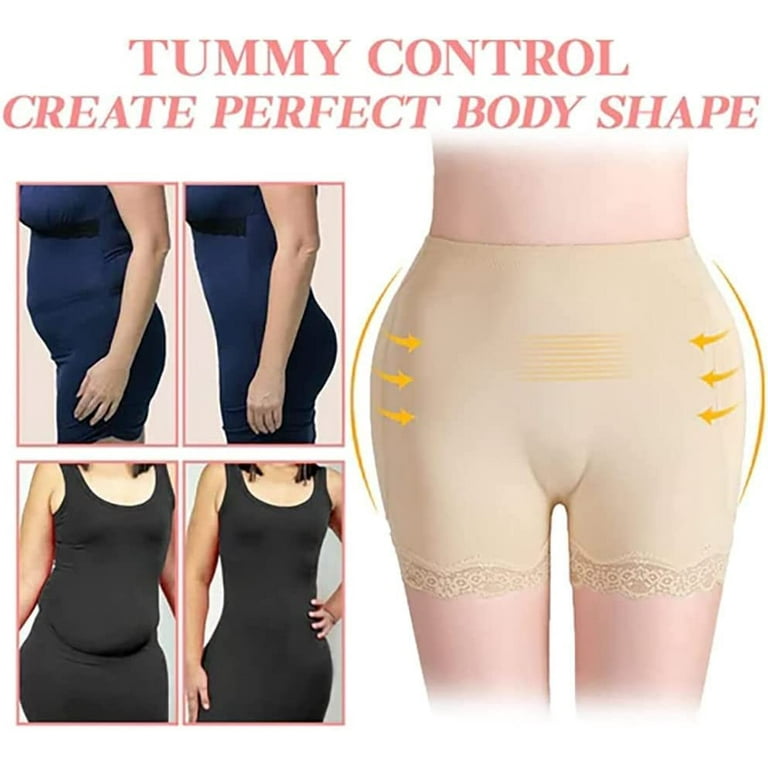 COMFREE Butt Lifter Panty with Padded for Women Seamless Booty Pads  Underwear Hip Enhancer Lace Boyshorts Shapewear