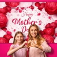 thumbnail image 6 of GOSMITH 40*50in Mother's Day Backdrop Happy Mother's Day Background Red Rose Family Decor Party Supplies, 6 of 6