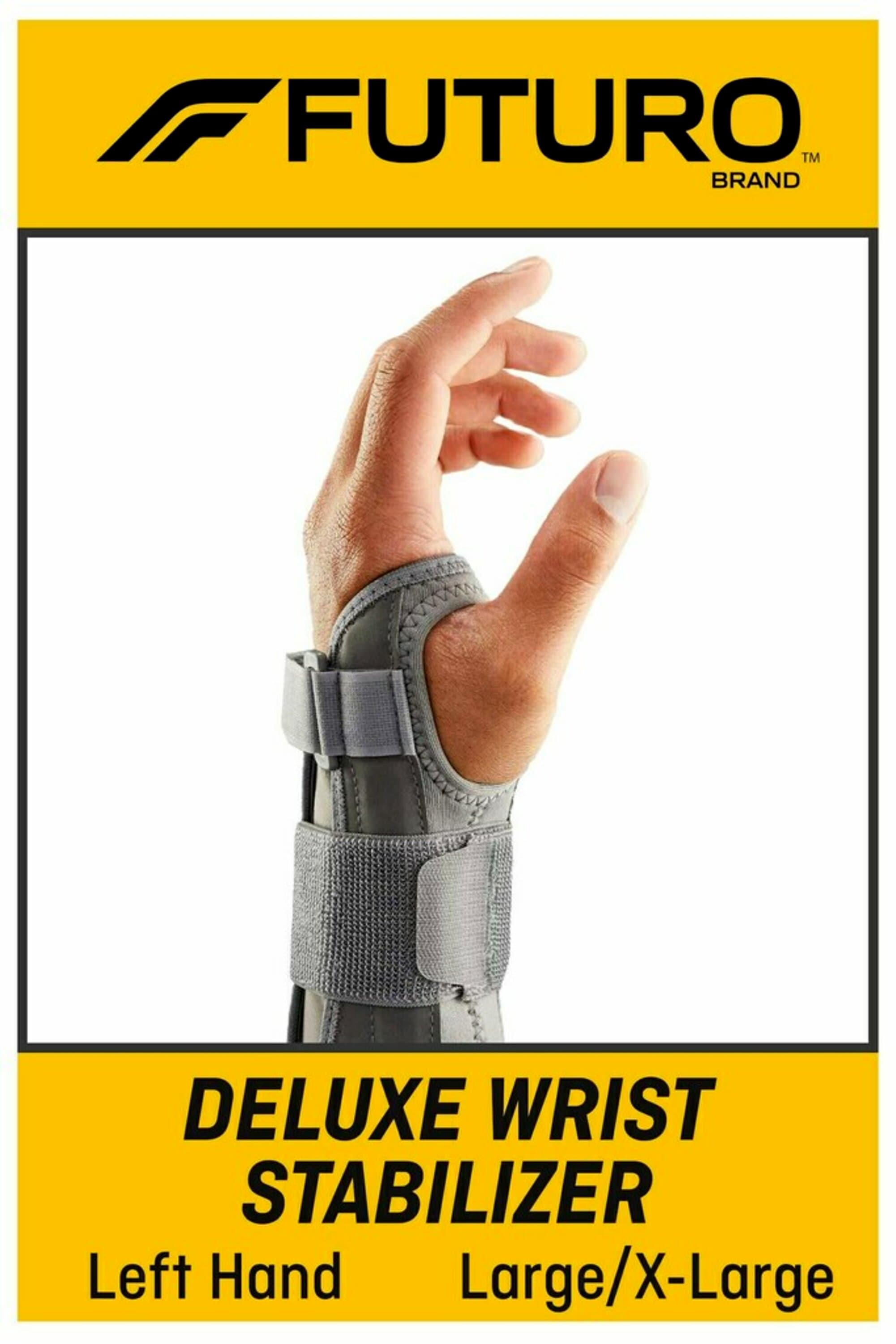 FUTURO Deluxe Wrist Stabilizer, L/XL, Left Hand