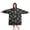 Halloween Spider Web Black, variant on Halloween Skull Floral Black Wearable Blanket Hoodie, Flannel Oversized Wearable Blanket with Sleeves & with Sleeves & Pockets, Comfort Gifts Ideas for Adult Men Women